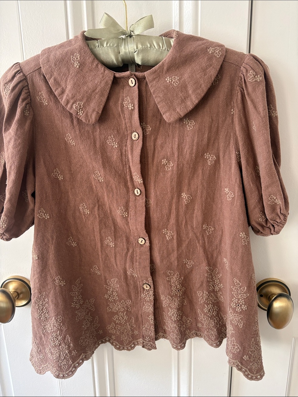 Rylee + Cru button blouse